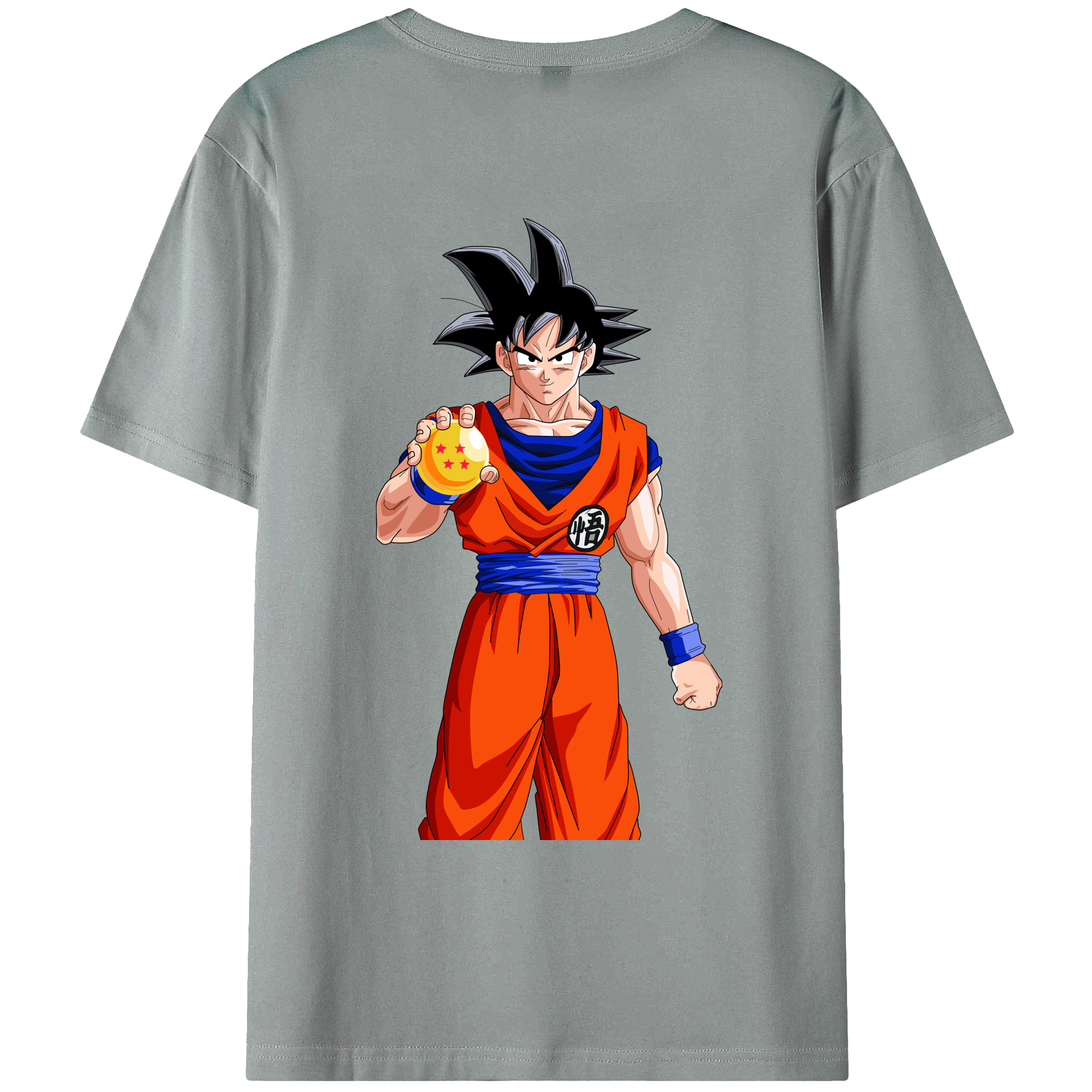（画像用） ドラゴンボール 孫悟空（そん ごくう）Son Goku カカロット DRAGON BALL Kakarotto 綿100％ メンズ半袖Tシャツ（バックプリント） 通気性